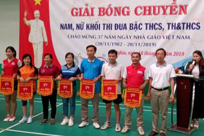 GIẢI BÓNG CHUYỀN KHỐI THCS PHÒNG GIÁO DỤC THỊ XÃ GIA NGHĨA, CHÀO MỪNG 37 NĂM NGÀY NHÀ GIÁO VIỆT NAM 20/11