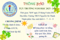 LỊCH TỰU TRƯỜNG NĂM HỌC 2025 – 2026