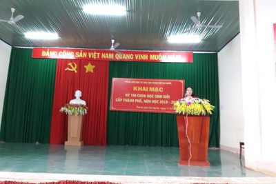 KHAI MẠC KỲ THI HỌC SINH GIỎI LỚP 9 CẤP THÀNH PHỐ NĂM HỌC 2019-2020.