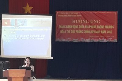 Tuyên truyền Tháng hành động quốc gia phòng, chống HIV/AIDS năm 2019