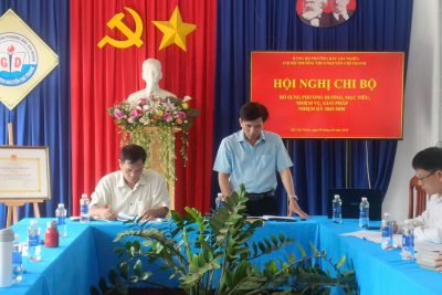 HỘI NGHỊ CHI BỘ TRƯỜNG THCS NGUYỄN CHÍ THANH NHIỆM KỲ 2025–2030